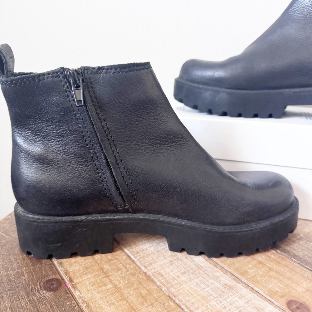 ZODIAC Women's Shiloh Ankle Boot Black Leather Ankle Boots - Picture 4 of 14